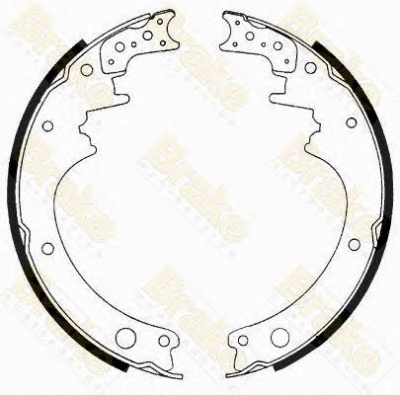 BRAKE ENGINEERING sh1183 -  Комплект тормозных колодок